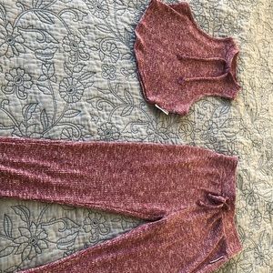 Gymshark Slounge Crop Top/ Slounge Leggings S